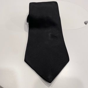 Black silk tie